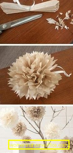 Corrugated paper flowers