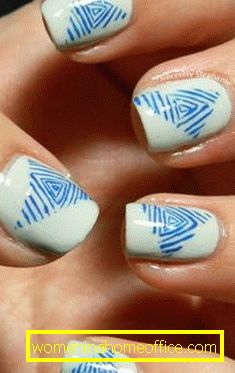 Nail art design with a pattern