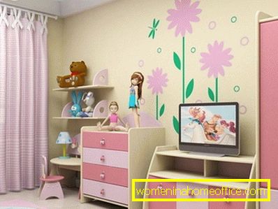 Children's interior for girls