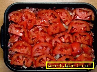 Sliced ​​Tomatoes on a Casserole