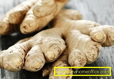 Ginger root: application