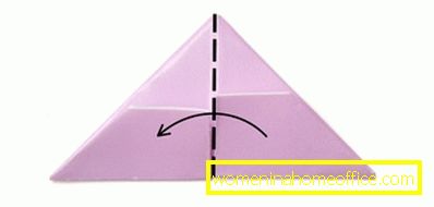 How to fold a triangular paper module?