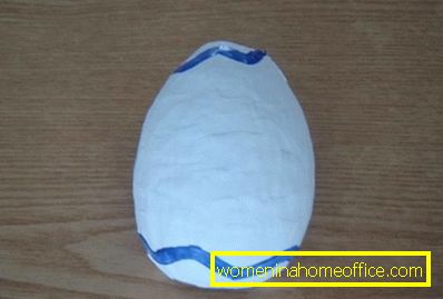 How to make an egg out of papier-mache with your own hands?