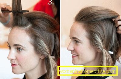 make a little bouffant on the strands of hair near the forehead