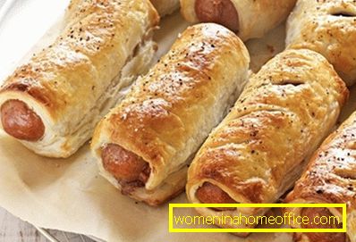 Sausages in puff pastry