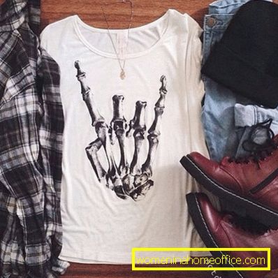 Grunge style in clothes