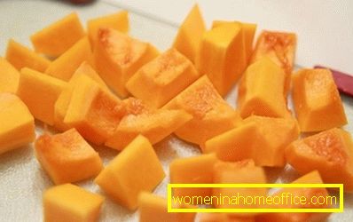 Baked pumpkin in the oven with honey