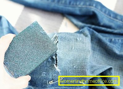 DIY torn jeans: step by step instructions