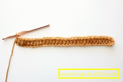 Double crochet knitting