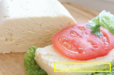 Calorie and good Adygei cheese