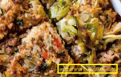 Cabbage Casserole with minced meat in the oven