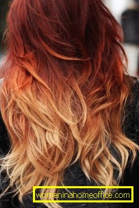 Features of red ombre