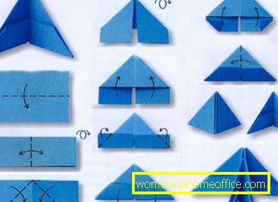 Origami from triangular modules