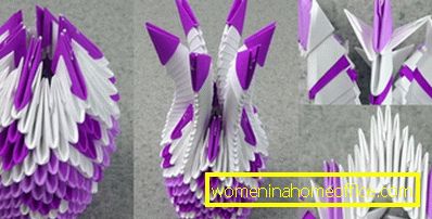 Origami from triangular modules