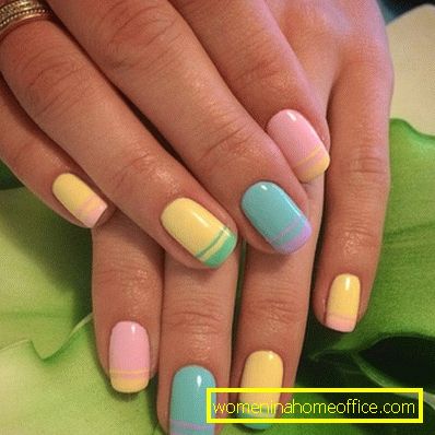 Color French manicure