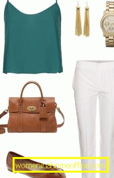 What to wear with white pants?