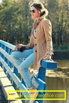 Beige coat: trendy looks