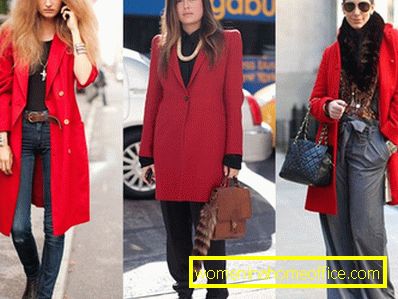 What is recommended to wear a red coat?