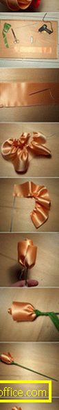 How to make rosebuds from satin ribbons?